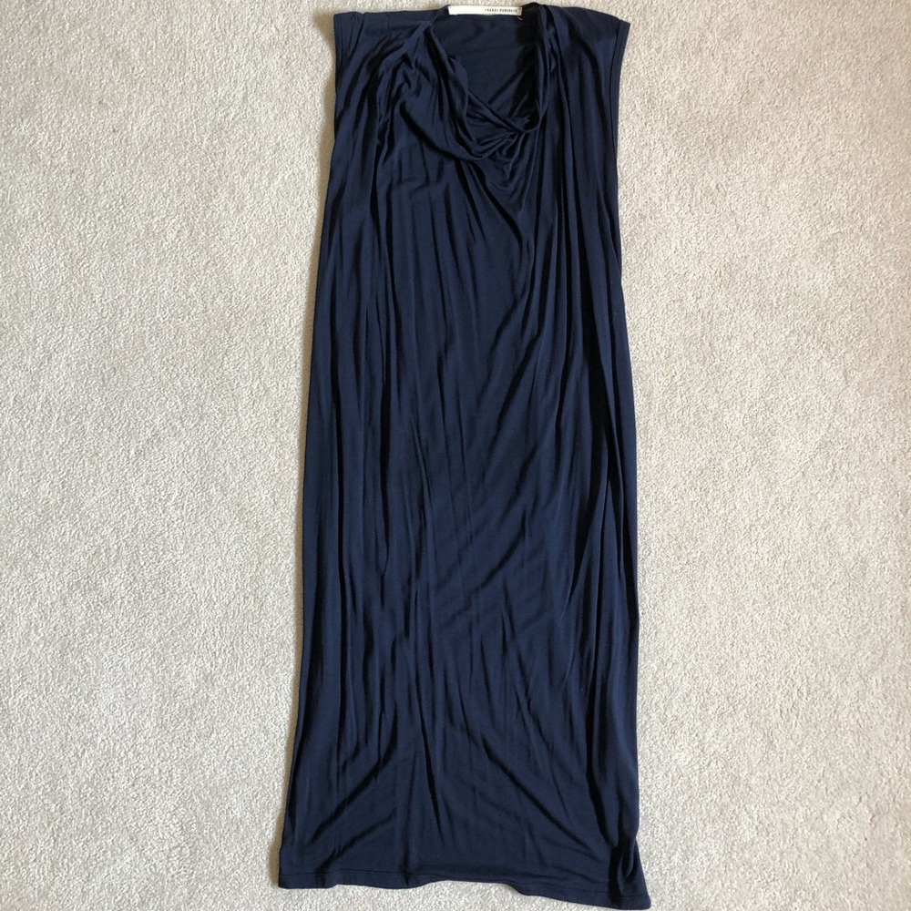 Isabel Benenato Navy Sleeveless Dress
